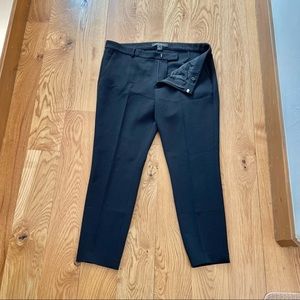 RALPH LAUREN BLACK LABEL WOOL BLEND DRESS ANKLE PANTS SLACKS TROUSERS BLACK 12